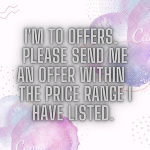Make me a reasonable offer.